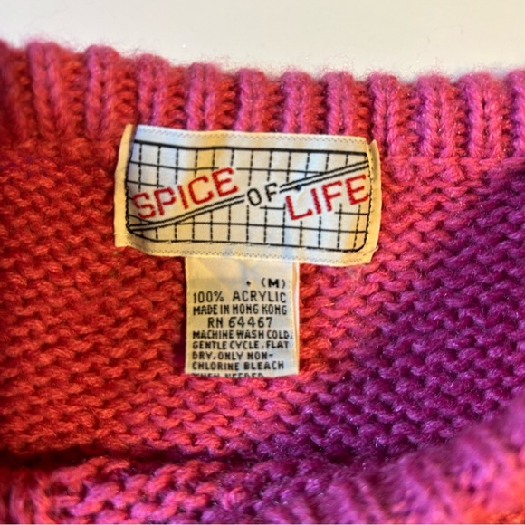 Vintage Spice of Life sweater vest women’s medium Cable Knit preppy retro look‎ - Picture 6 of 10
